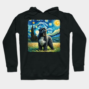 Pop Bouvier des Flandres Dog Portrait - Pet Portrait Hoodie